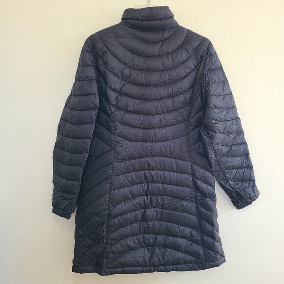 LL Bean Ultralight 850 Down Hooded Coat Three-Quarter Length Downtek Womens Sz M - Picture 2 of 11